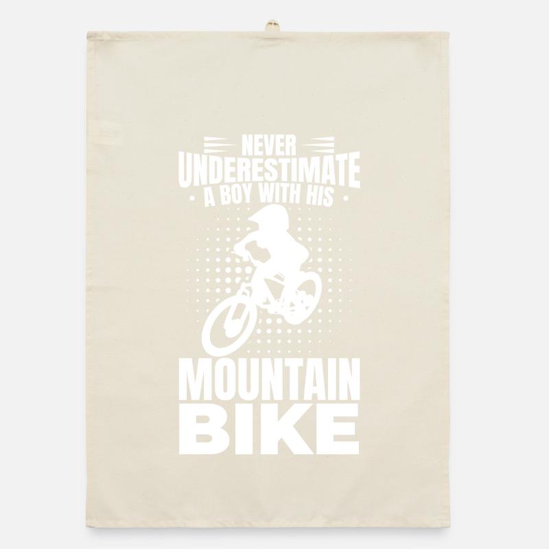 Mountainbiker Junge Organic Geschirrtuch