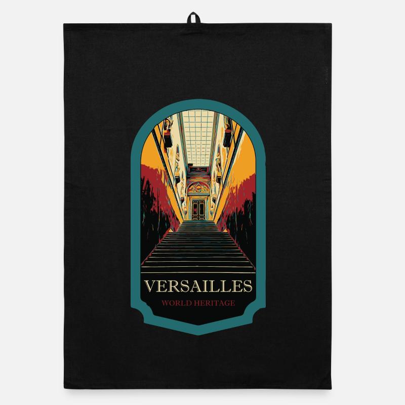 Escalier royal, Illustration de Versailles Torchon bio