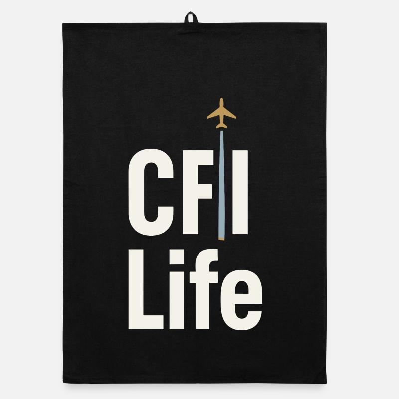 Flight Instructor Cfi Pilot Aviation Instructor Organic dish towel