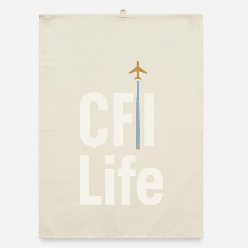 Fluglehrer Cfi Pilot Luftfahrtlehrer Organic Geschirrtuch