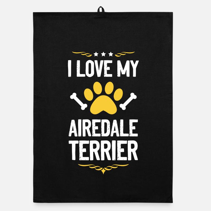 J’adore mon Airedale Terrier Torchon bio