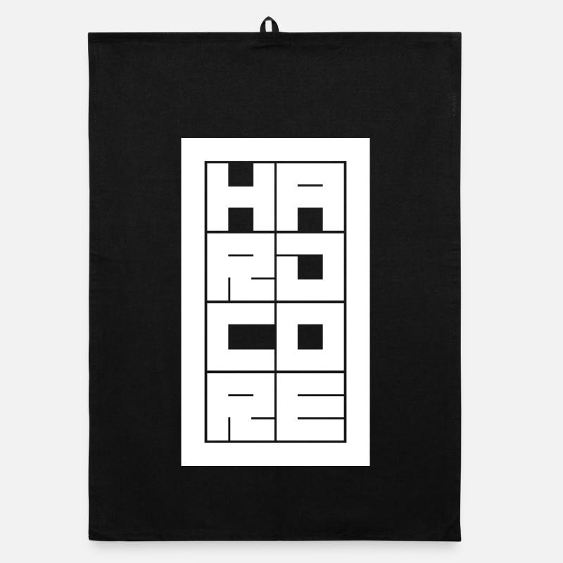 Hardcore bold and blocked typography logo design Organic dish towel