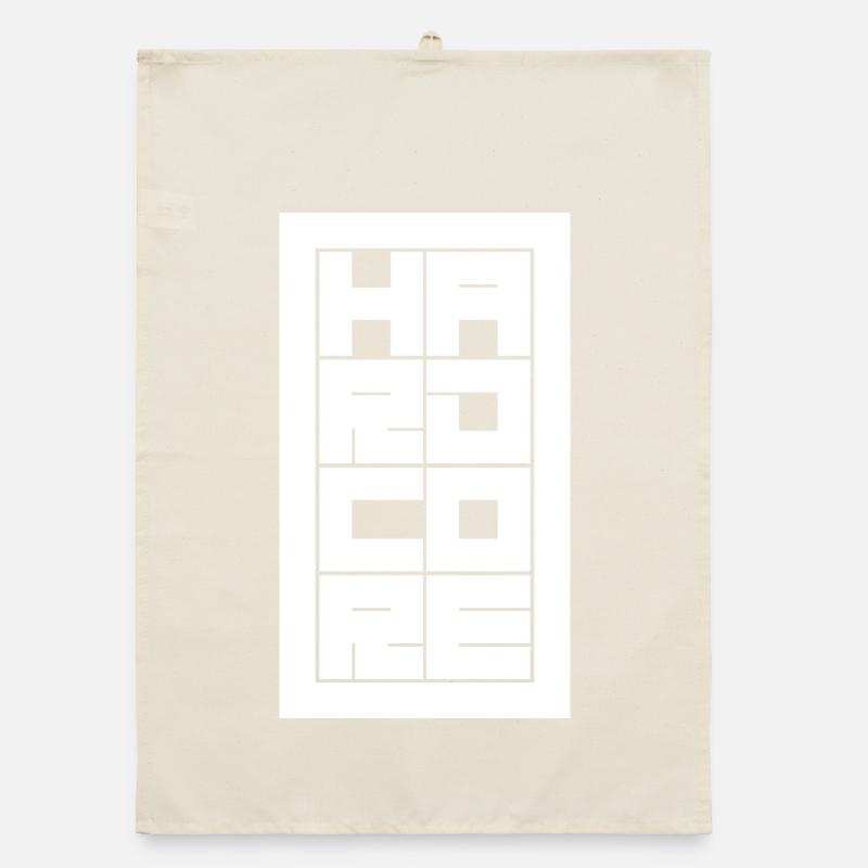 Logographe typographique hardcore audacieuse et blocée Torchon bio