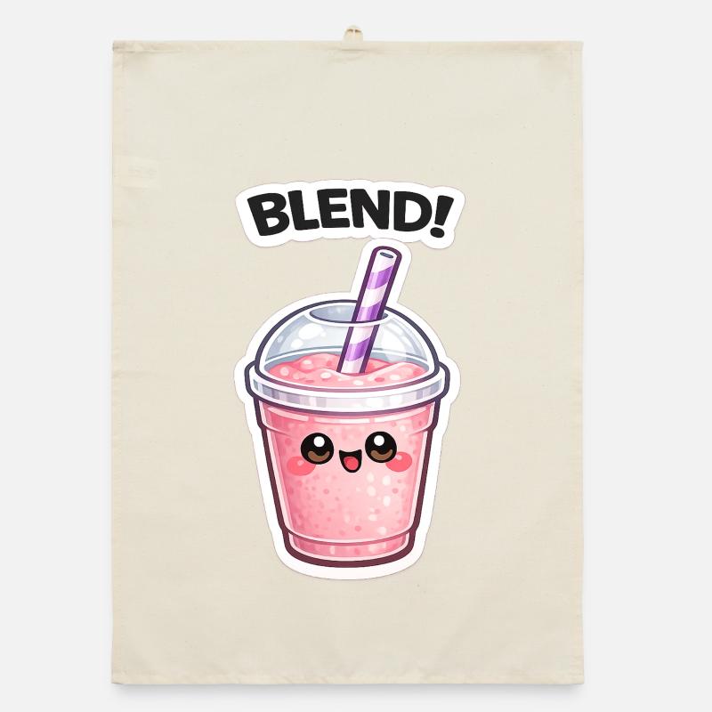 Kawaii Smoothie Mug BLEND Organic dish towel