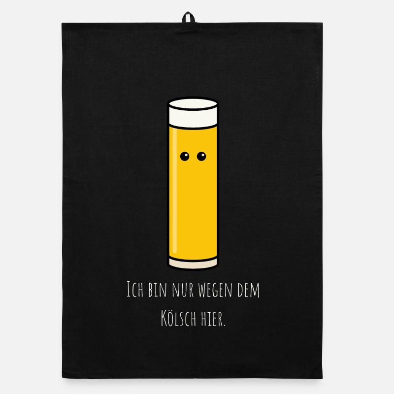 Only here because of the Kölsch - Cologne Carnival Organic dish towel
