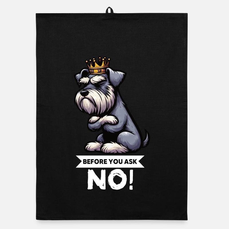 Before You Ask Schnauzer Riesenschnauzer   Organic Geschirrtuch