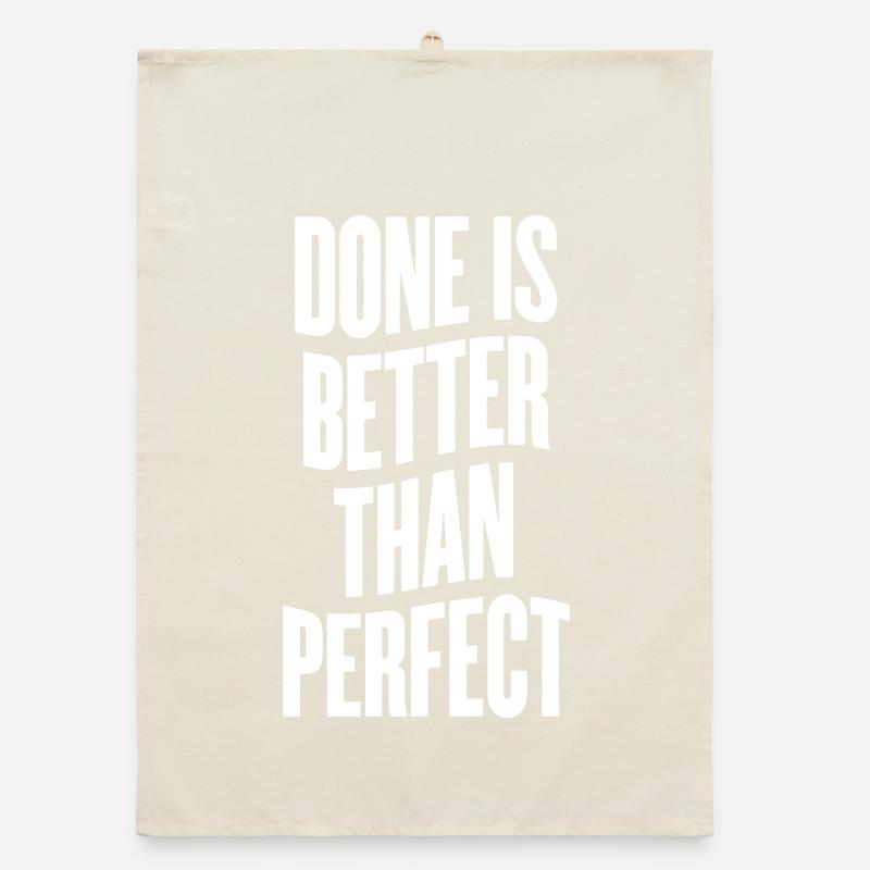 Done is better than perfect Organic Geschirrtuch