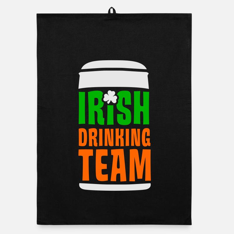 irish drinking team Organic Geschirrtuch