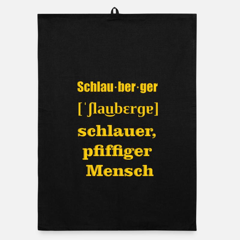 schlauberger gelb Organic Geschirrtuch