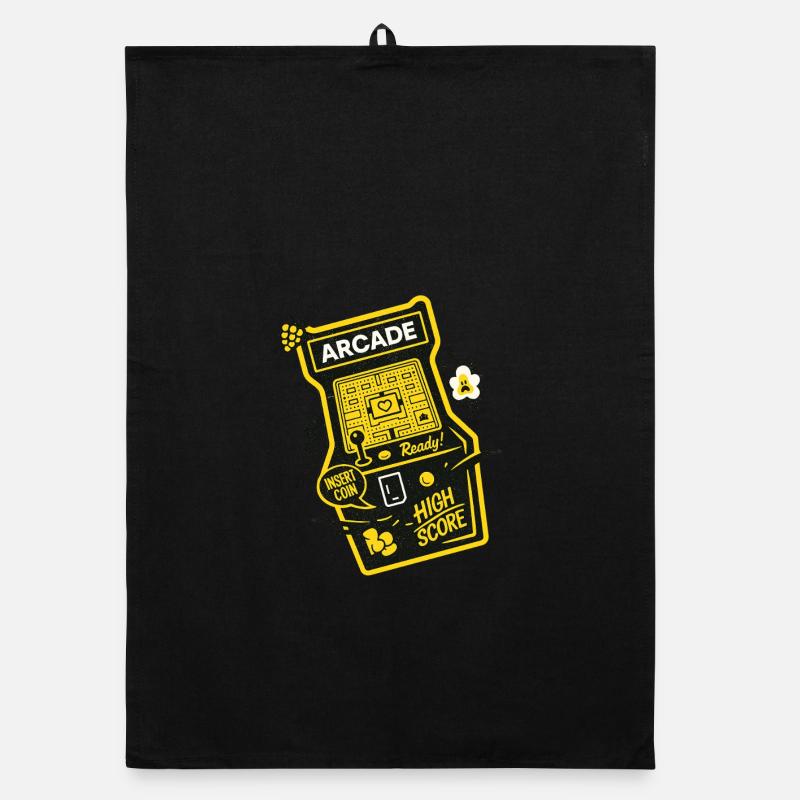 Arcade Ready High Score Organic dish towel