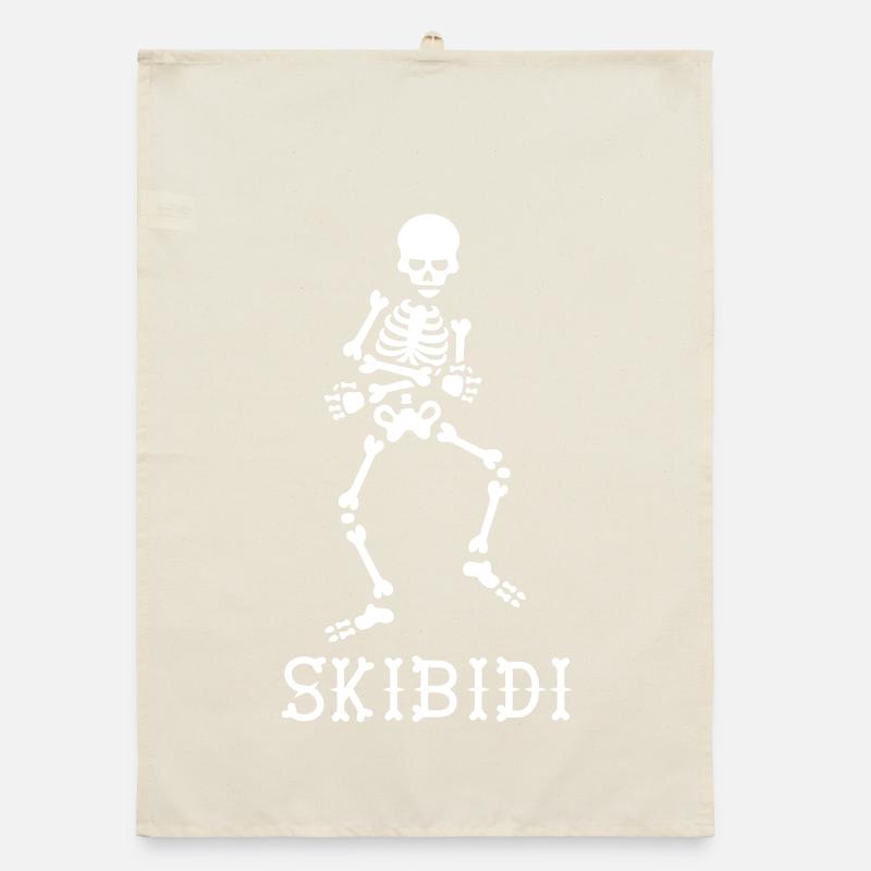 #SkibidiChallenge Skibidi dancing skeleton meme Organic dish towel