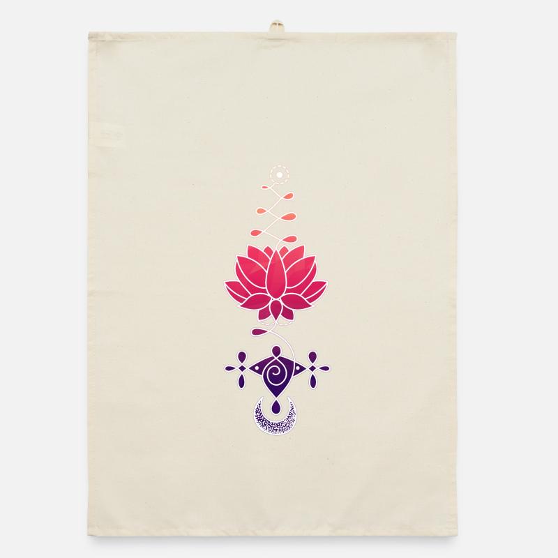 Ätherisches Lotusblütensymbol Organic Geschirrtuch