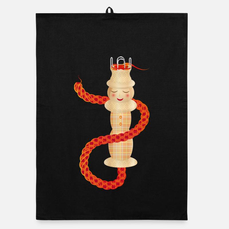 enchanting knitted rope with knitting cord Organic dish towel