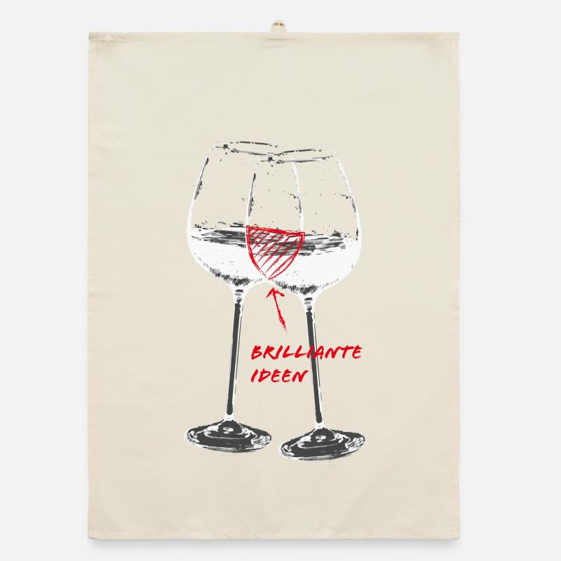 Weingläser- brilliante Ideen Organic Geschirrtuch