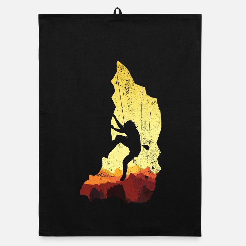 Silhouette du sommet Ascension de l’aube Torchon bio