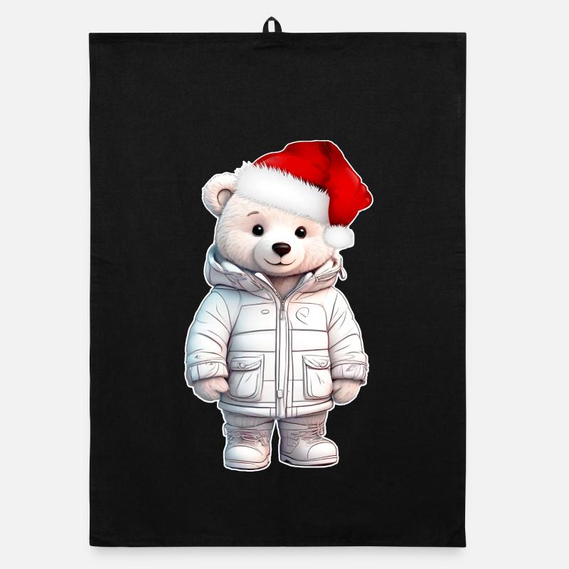 Bär Weihnachten Organic Geschirrtuch