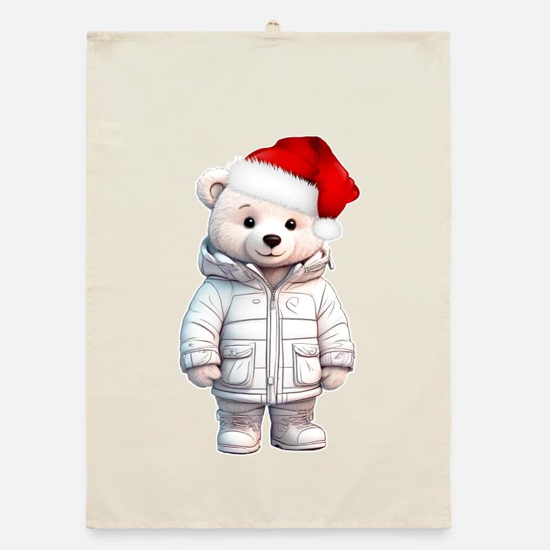 Noël de l’ours Torchon bio