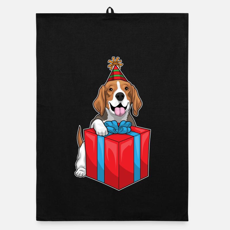 Beagle Geburtstag Paket Organic Geschirrtuch