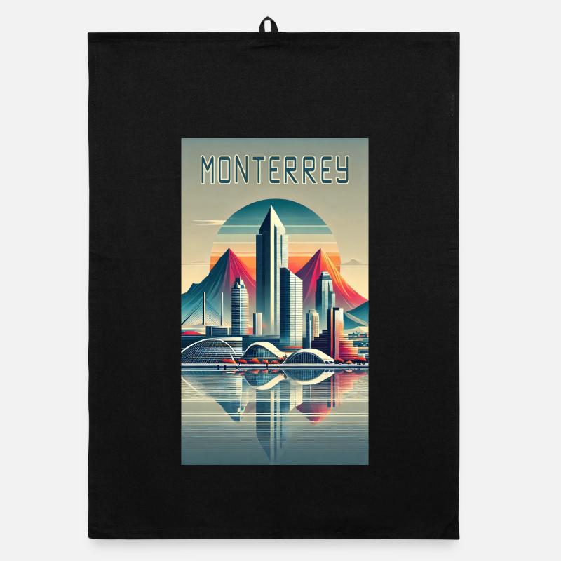 Monterrey Mexiko Modern Design Organic Geschirrtuch