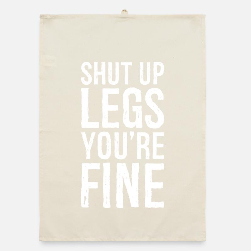 Halt die Klappe, Beine, es geht dir gut Organic Geschirrtuch