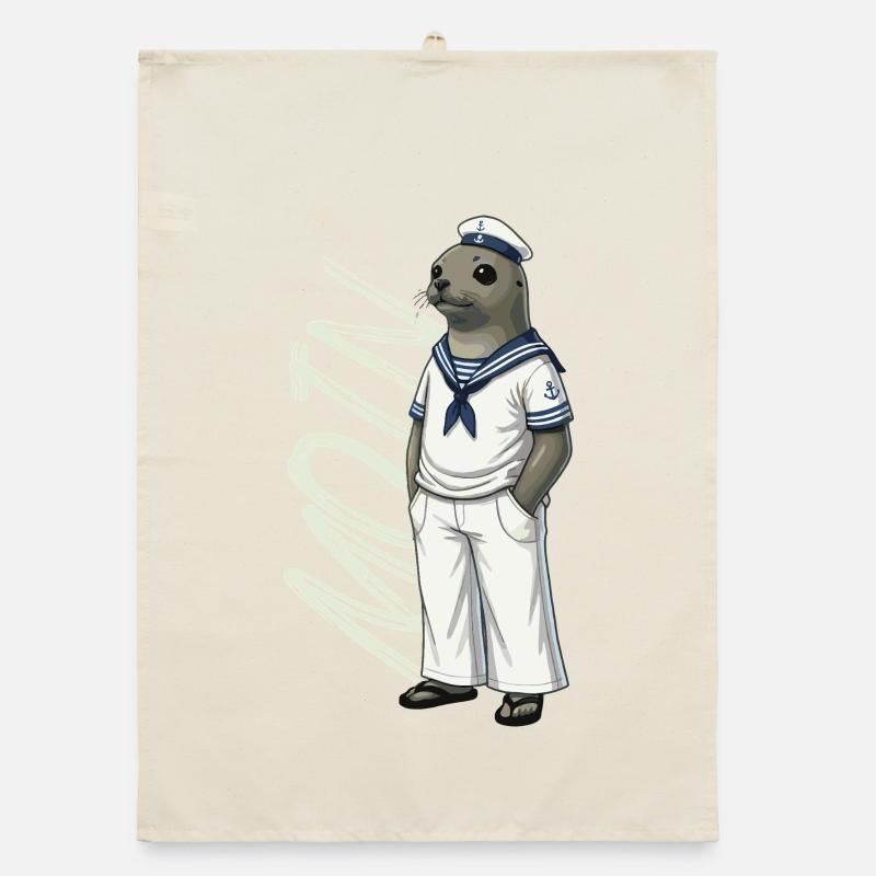 Joint MOIN en look marin Torchon bio