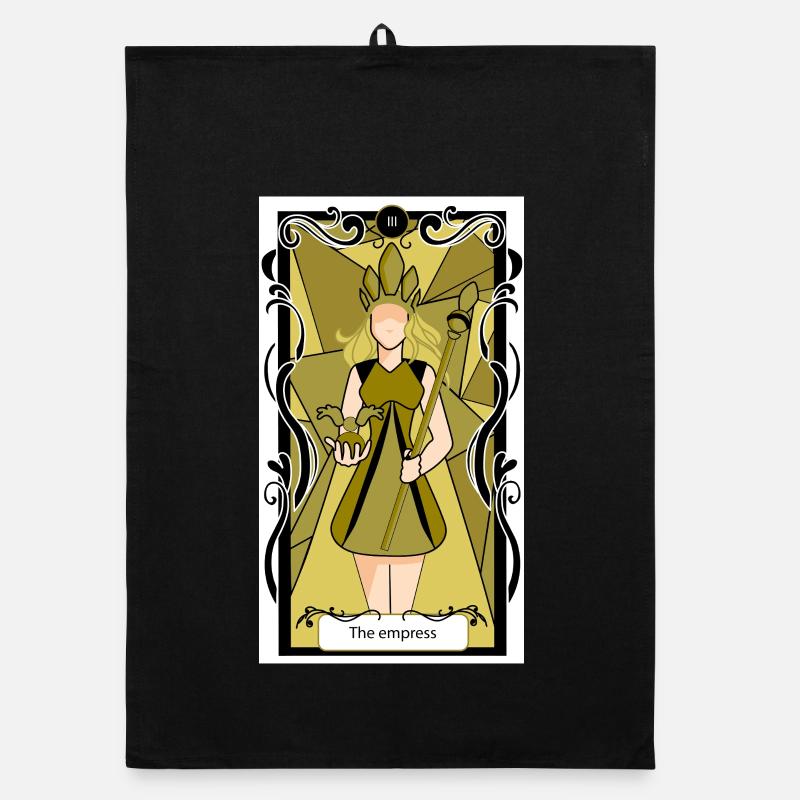 Das Goldene Kaiserin-Tarot Organic Geschirrtuch