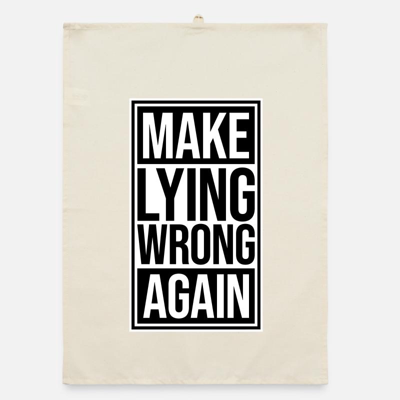 Logo de déclaration politique « Make Fooling Wrong Again » Torchon bio