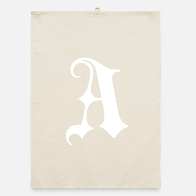 Monogramme gothique Une écriture Torchon bio