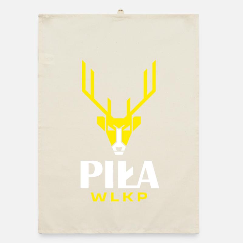 City Saw Deer Logo Organic Geschirrtuch