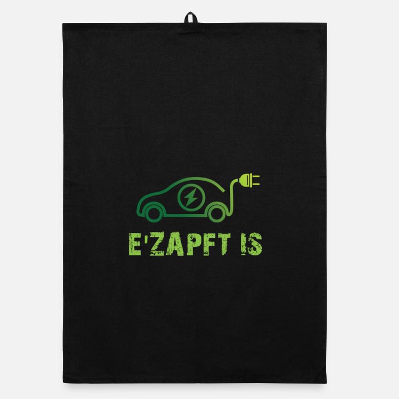  Elektrisches Auto Design Organic Geschirrtuch