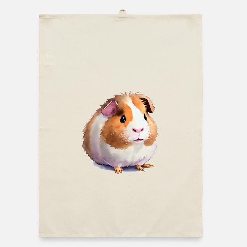 Cochon d’Inde mignon Torchon bio