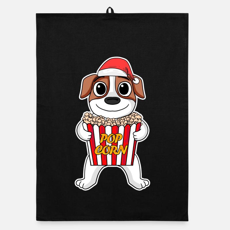 Jack Russell Terrier Hund Tier Weihnachten Organic Geschirrtuch