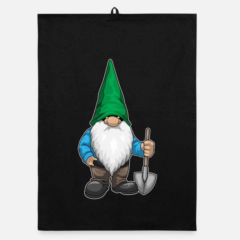 Dwarf Halloween Shovel Organic dish towel