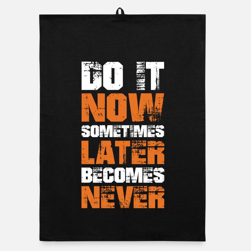 Do It Now - Motivational Gift Idea for Body Builde Organic dish towel
