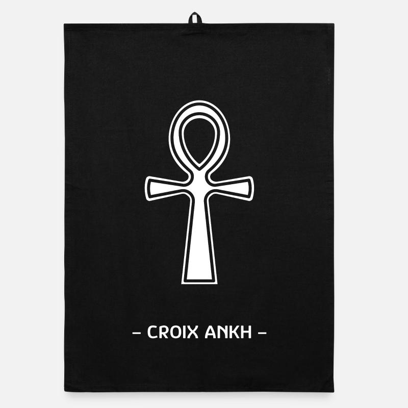 Ankh Cross Organic dish towel