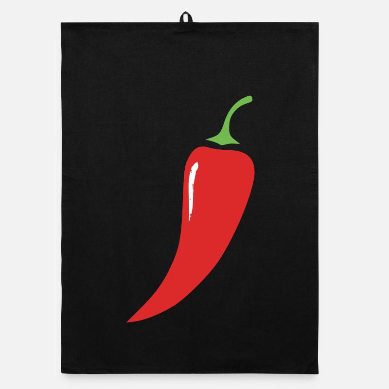 Rote Chili Schote Gemüse Organic Geschirrtuch