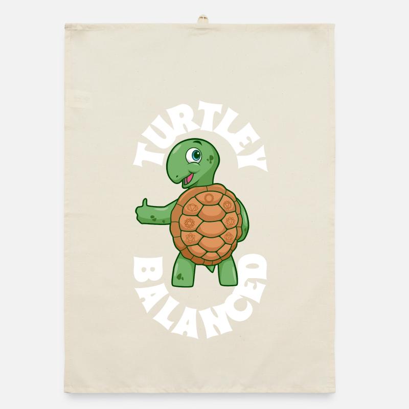 Schildkröten Balance - Chakra Organic Geschirrtuch