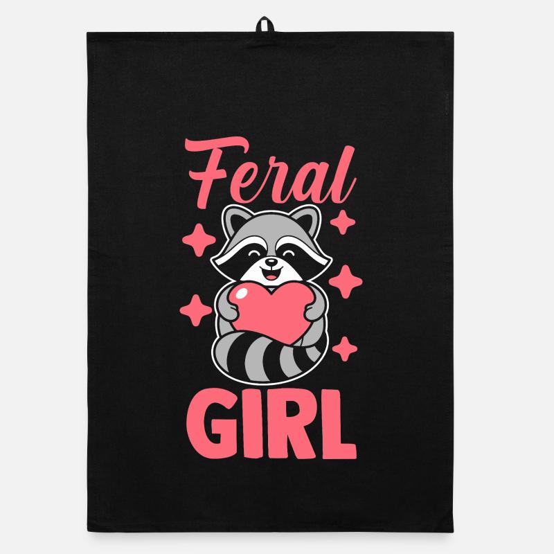 Raton laveur Trash Panda Sauvage Torchon bio