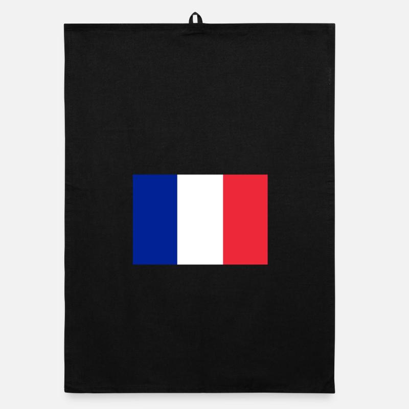 Frankreich - Organic Geschirrtuch - Schwarz