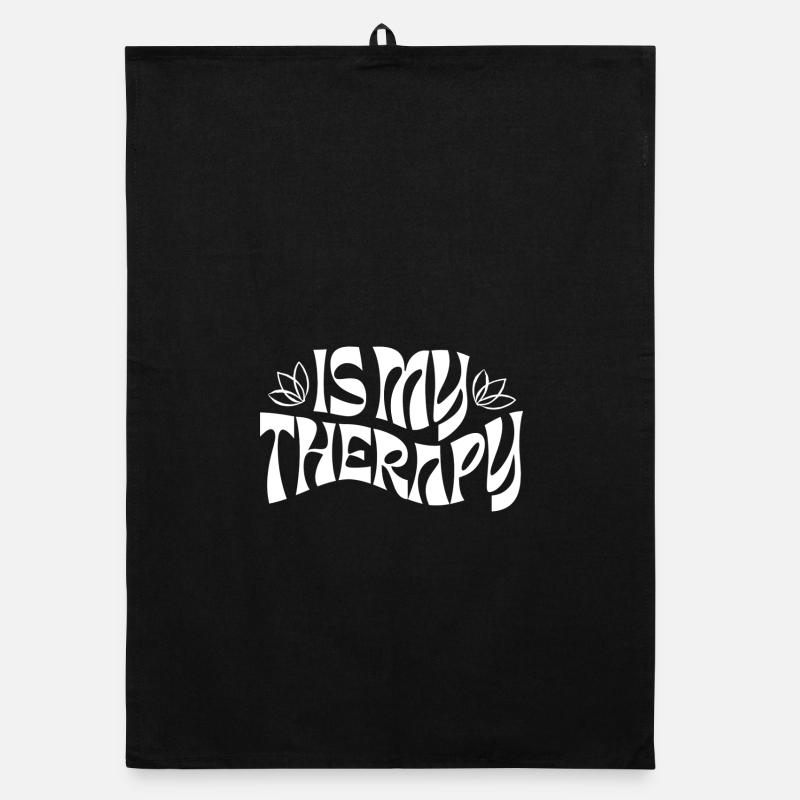 Is My Therapy – Déclaration rétro Torchon bio