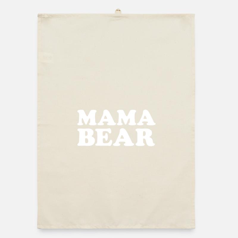 MAMA OURS – Déclaration rétro Torchon bio