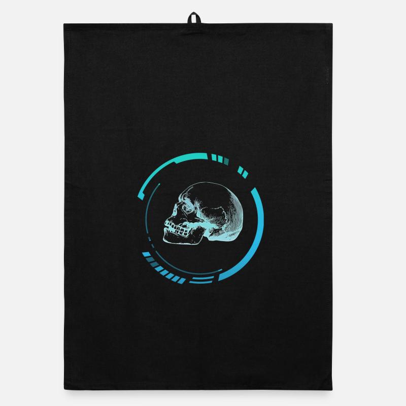 Human head X-ray image Organic dish towel
