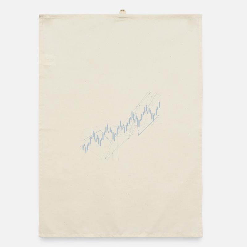 Candlestick chart Organic dish towel