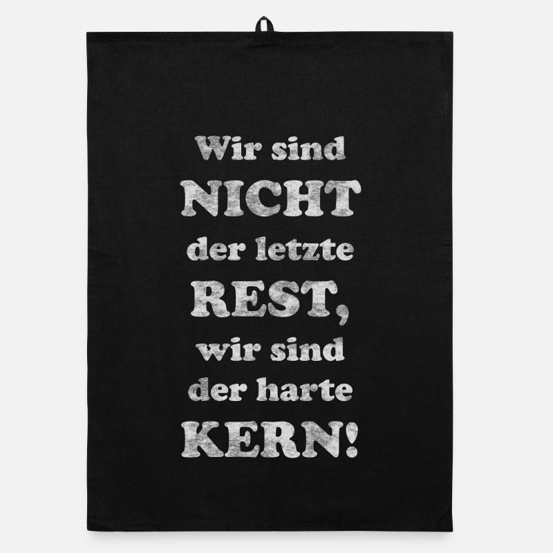 letzte Rest harte Kern Spruch lustig Organic Geschirrtuch
