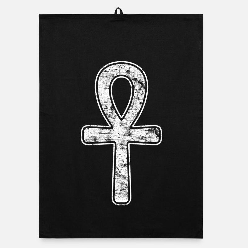 Ankh Nil Clé symbole de croix égyptienne Torchon bio