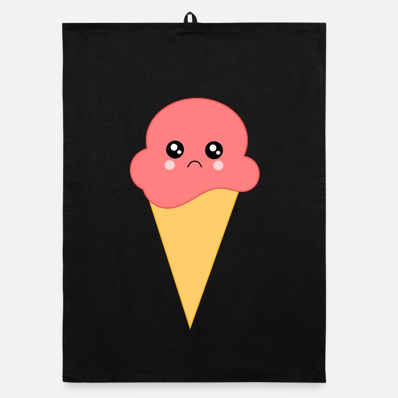 Crème glacée Crème glacée à la fraise Torchon bio