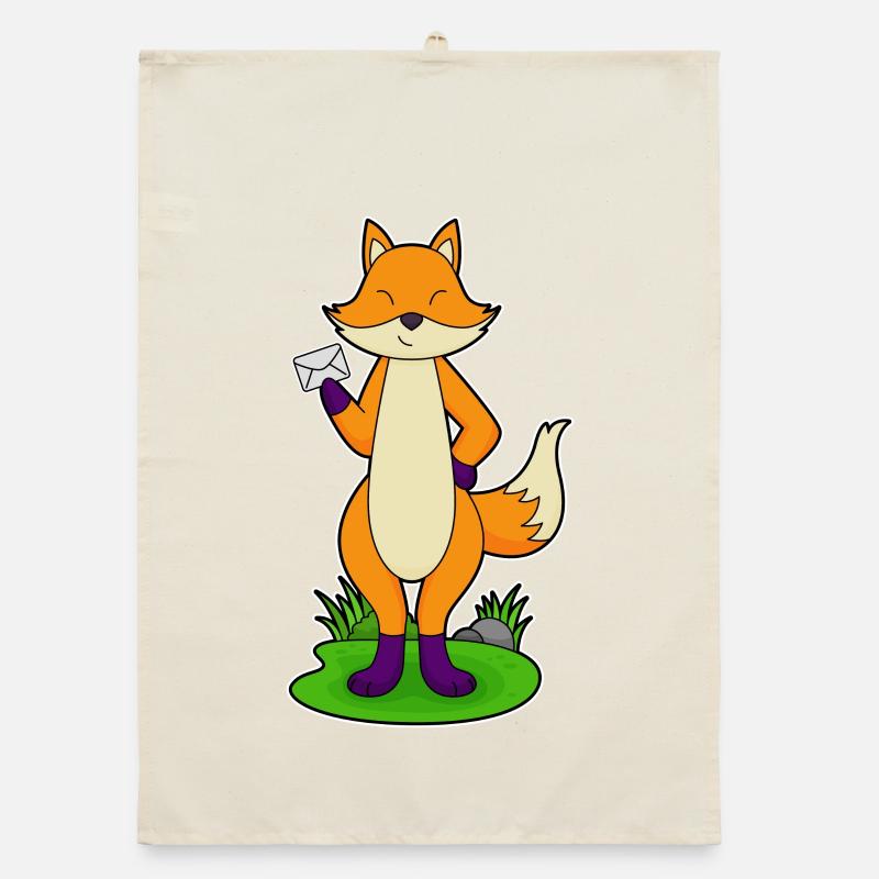 Fuchs Letter Organic dish towel