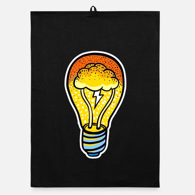 Eco Cloud Bulb - Organic dish towel - black