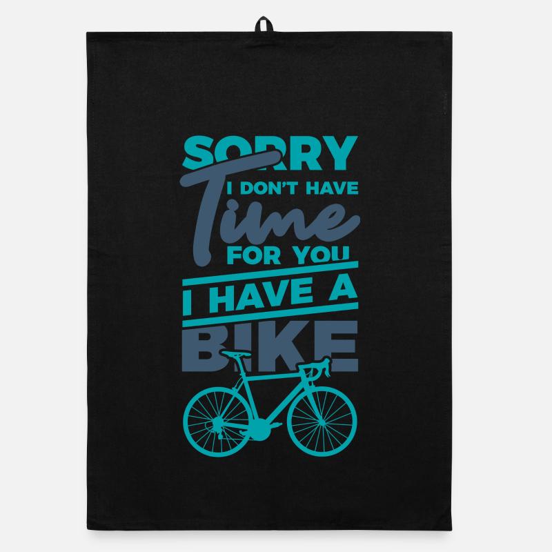 Funny cyclist's saying Organic dish towel