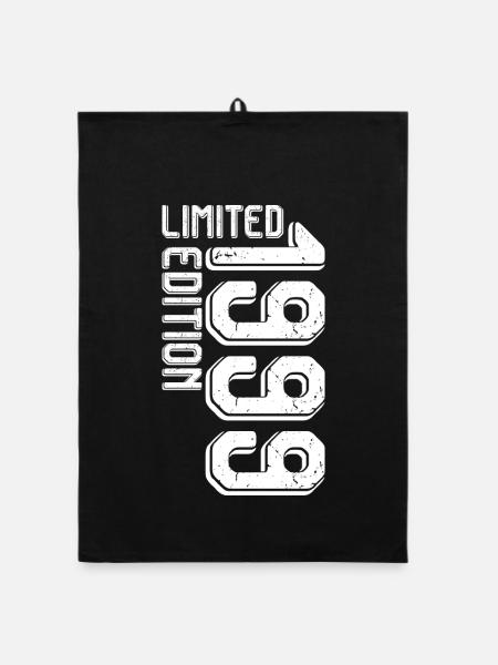 Limited Moda Go Bold Typography - Organic dish towel - black - Front